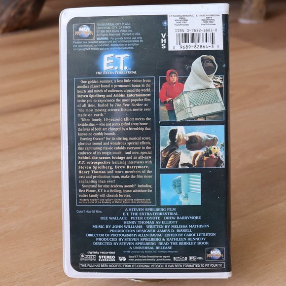 1996 VHS E.T. The Extra-Terrestrial Film - Picture 3 of 9